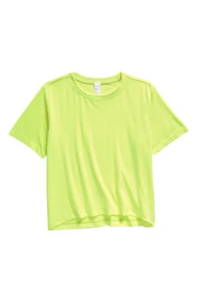 Zella Girl Kids' Energy Seamless Performance T-shirt In Green Sharp