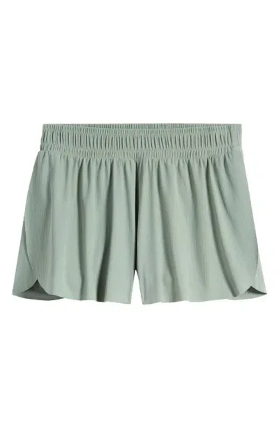 Zella Girl Kids' Run Play Skirty Shorts In Green Lilypad