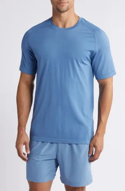 Zella Seamless T-shirt In Blue Coronet