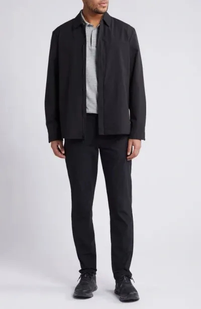 Zella Stretch Shirt Jacket In Black