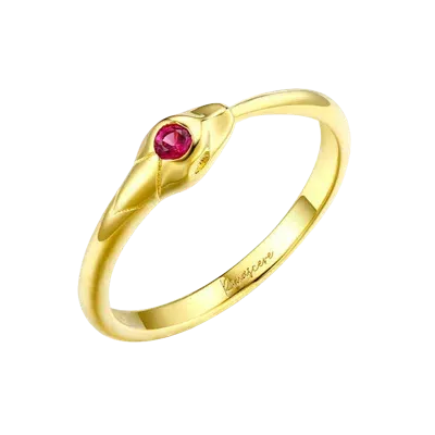 Zepplin The Label Ouroborus Ring In Red