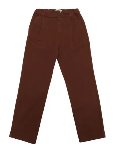 Zhoe & Tobiah Kids' Boy Pants In Brown