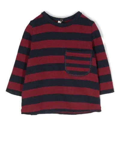 Zhoe & Tobiah Babies' Knitted Striped Jumper In Blue