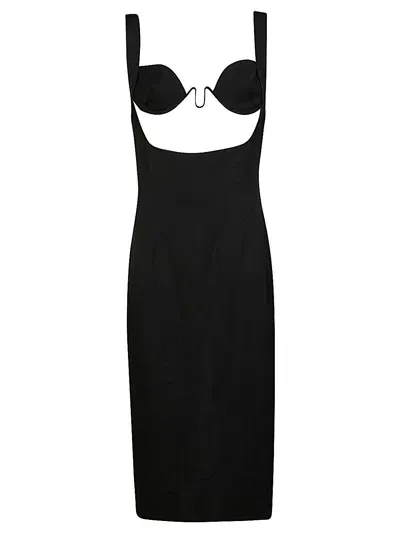 Ziah Logo Dress In Black