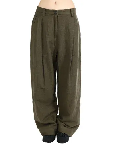 Ziggy Chen Tailored Trousers In Brown