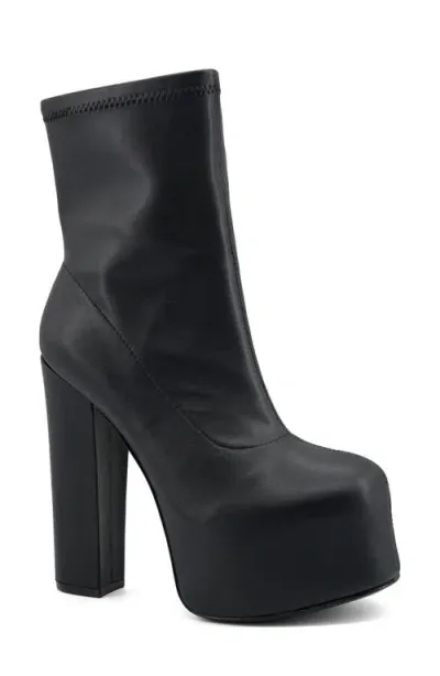 Ziginy Nerea Platform Bootie In Black