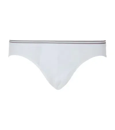 Zimmerli 172 Pure Comfort Hipster Briefs In White