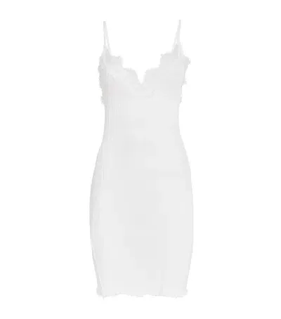 Zimmerli Ribbed Nightdress In White