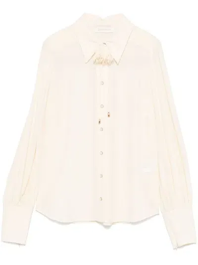 Zimmermann Blouson Shirt In Neutrals