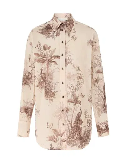 Zimmermann Shirts In Ivory