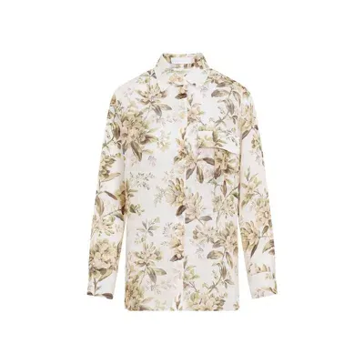 Zimmermann Golden Manstyle Shirt In Multicolour