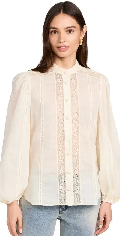 Zimmermann Cotton-voile Halliday Blouse In Multicolor