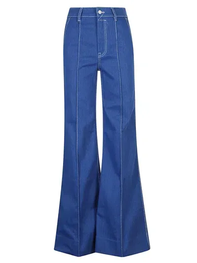 Zimmermann High Tide Flare Jeans In Blue