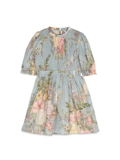 Zimmermann Kids' Waverly Dress In Blue