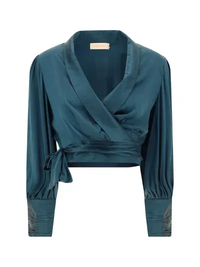 Zimmermann Wrap Front In Blue