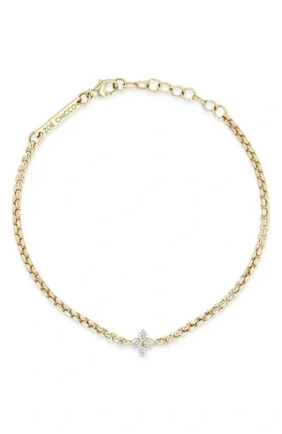 Zoë Chicco 14k Gold Diamond Pendant Bracelet