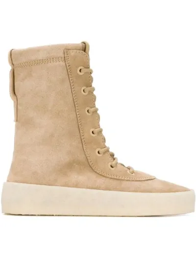 Yeezy Crêpe Suede Boots (season 2) In Neutrals