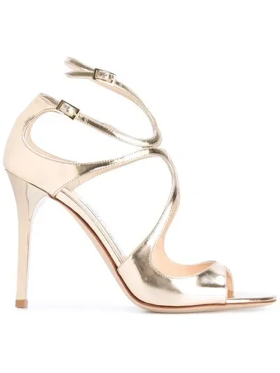 Jimmy Choo Lang Sandals In Metallic