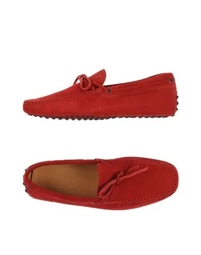 Tod's Loafers In Brick Red