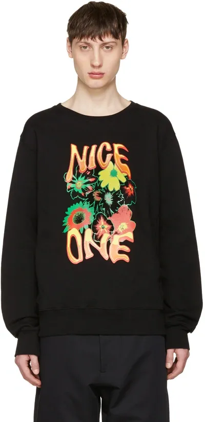 Stella Mccartney Nice One-print Cotton T-shirt In Black