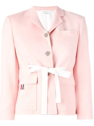 Thom Browne Fitted Blazer In Pink