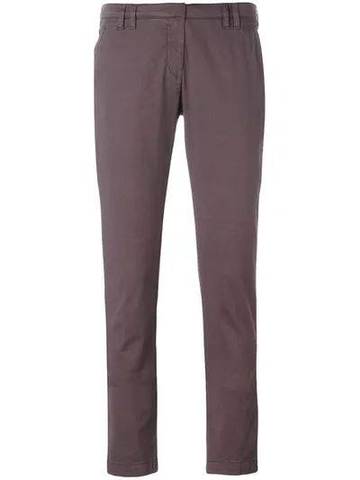 Eleventy Slim-fit Trousers In Pink