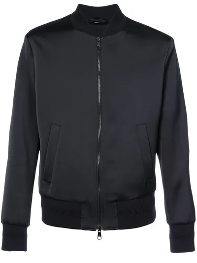 Neil Barrett Printed Back Bomber Jacket In Black