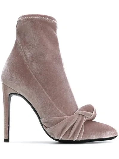 Giuseppe Zanotti Ophelia Sock Booties In Neutrals