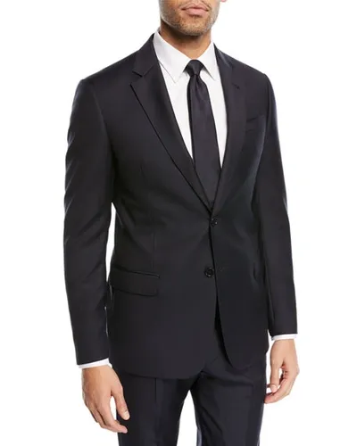 Emporio Armani G-line Super 130s Wool Two-button Slim-fit Suit In Navy