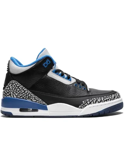 Jordan Air  3 Retro Sport Blue In Black