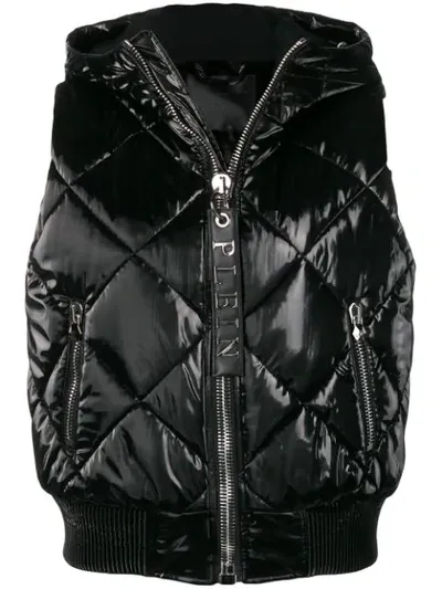 Philipp Plein Padded Gilet In Black