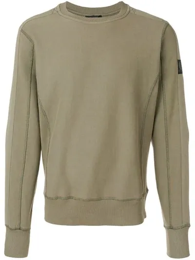 Belstaff Panelled Sweatshirt In Green