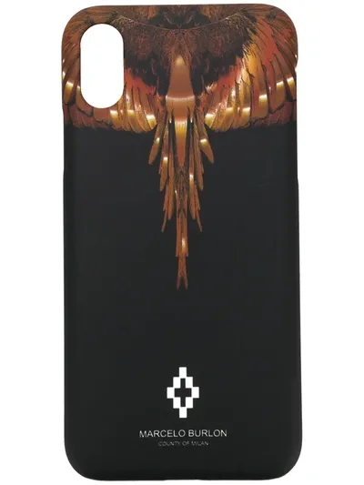 Marcelo Burlon County Of Milan Wings Iphone X Case In Black