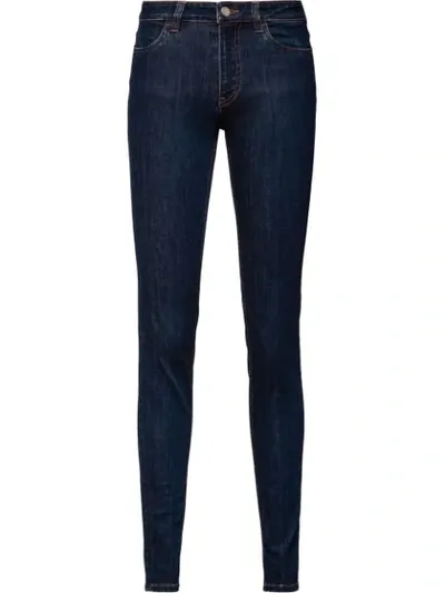 Prada Stretch Denim Jeans In Blue