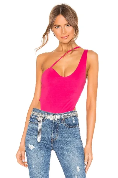 H:ours Parker Bodysuit In Hot Pink