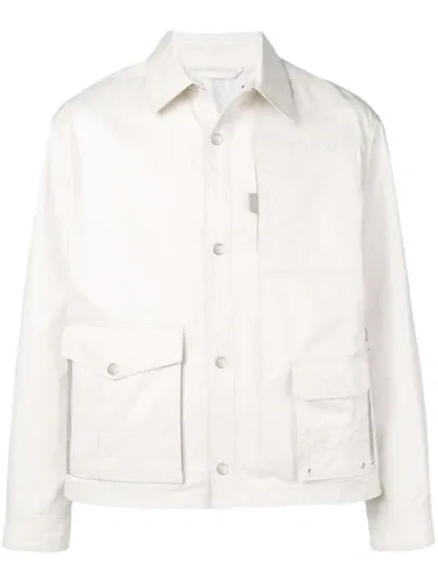 Lanvin Double Pocket Shirt Jacket In White