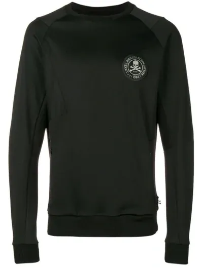 Philipp Plein Logo Patch Jumper In Black