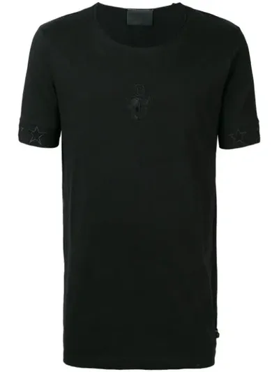 Philipp Plein Embroidered Logo T-shirt In Black