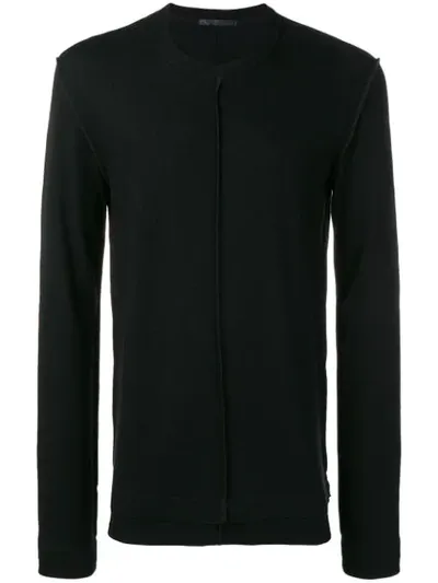 The Viridi-anne Raw Hem Sweater In Black