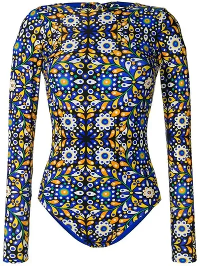 La Doublej Surf Suit In Blue