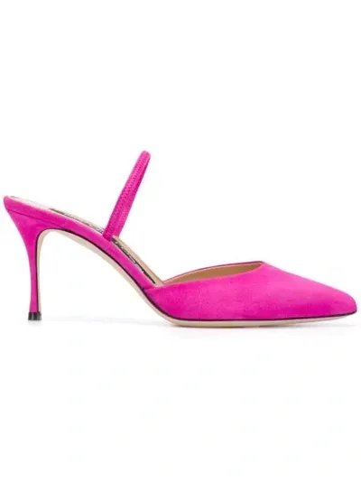 Sergio Rossi Godiva Slingback Pumps In Pink