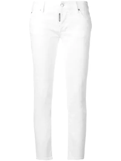 Dsquared2 Schmale Hose In White