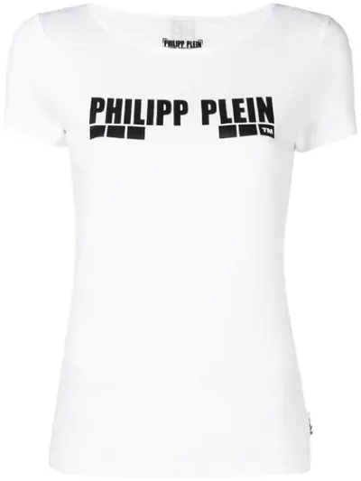 Philipp Plein Logo Print T-shirt In White