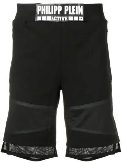 Philipp Plein Logo Jogging Shorts In Black