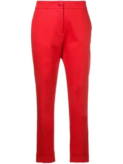 Etro Hose Mit Schmalem Schnitt In Red