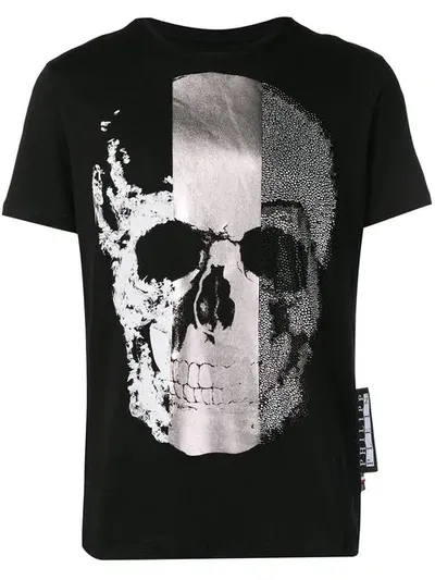 Philipp Plein Printed T-shirt In Black