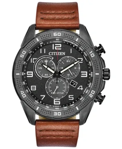 Citizen Eco-drive Brycen Weekender Chronograph, 45mm In Brown