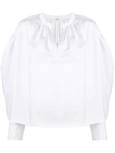 Isabel Marant Étoile Otto Balloon Sleeve Shirt In White