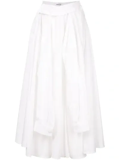 Enföld Shooting-sleeve Long Skirt In White