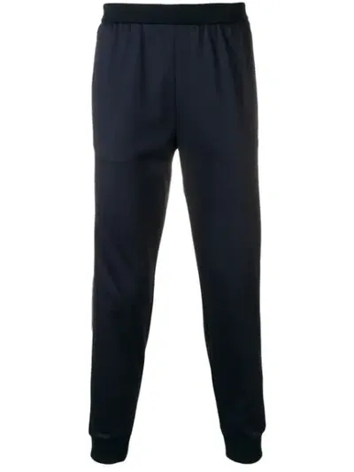 Prada Navy Piuma Stripe Lounge Pants In Blue